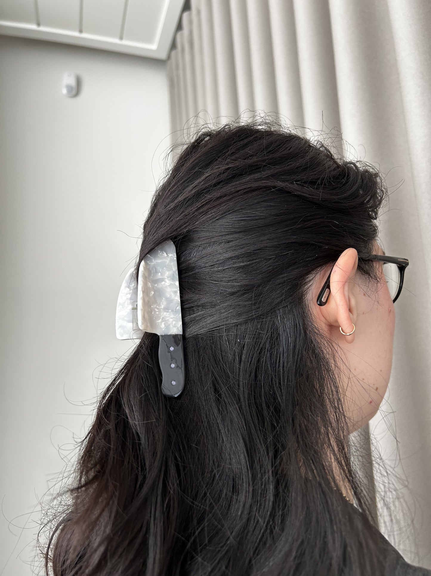 Bıçak Figürlü Kemik Asetat Yüksek Kalite Toka