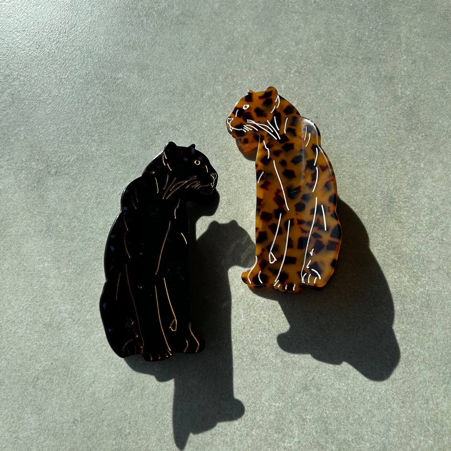 Leopar Desenli Kemik Asetat Yüksek Kalite Toka