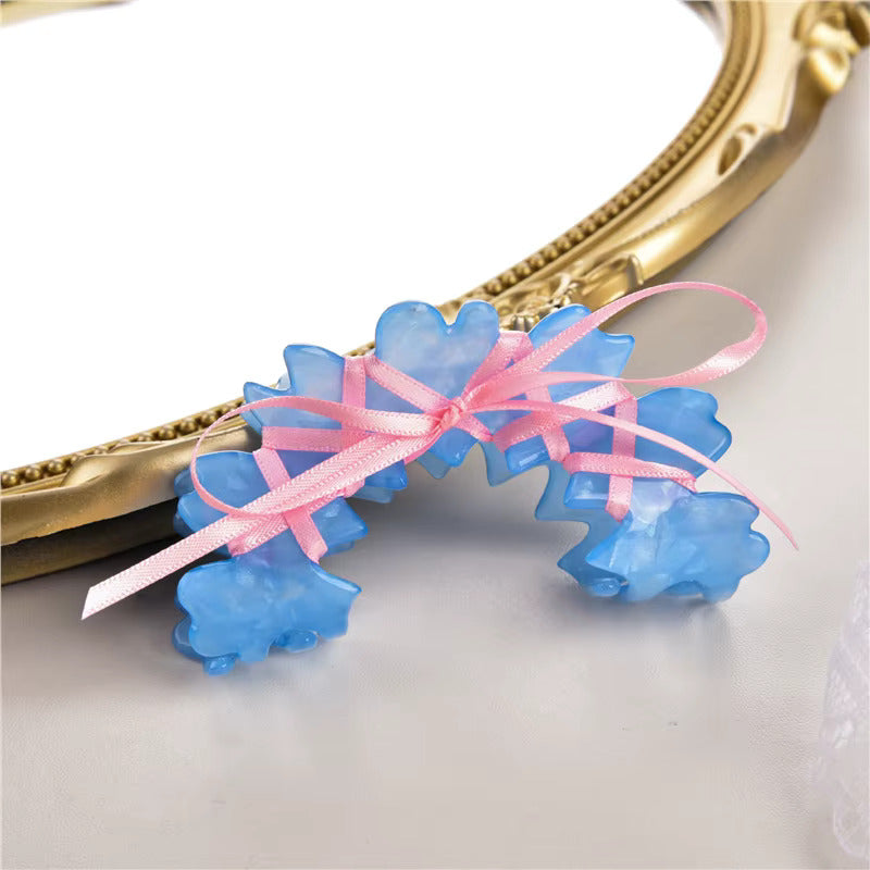 Coquette Tarz Kurdeleli Kemik Asetat Yüksek Kalite Toka