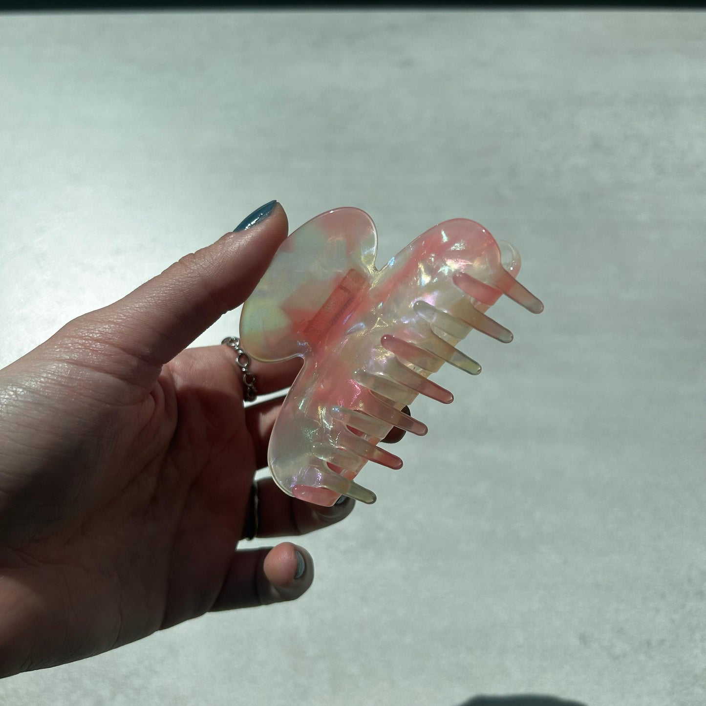 Pembe Prenses Kemik Asetat Yüksek Kalite Toka