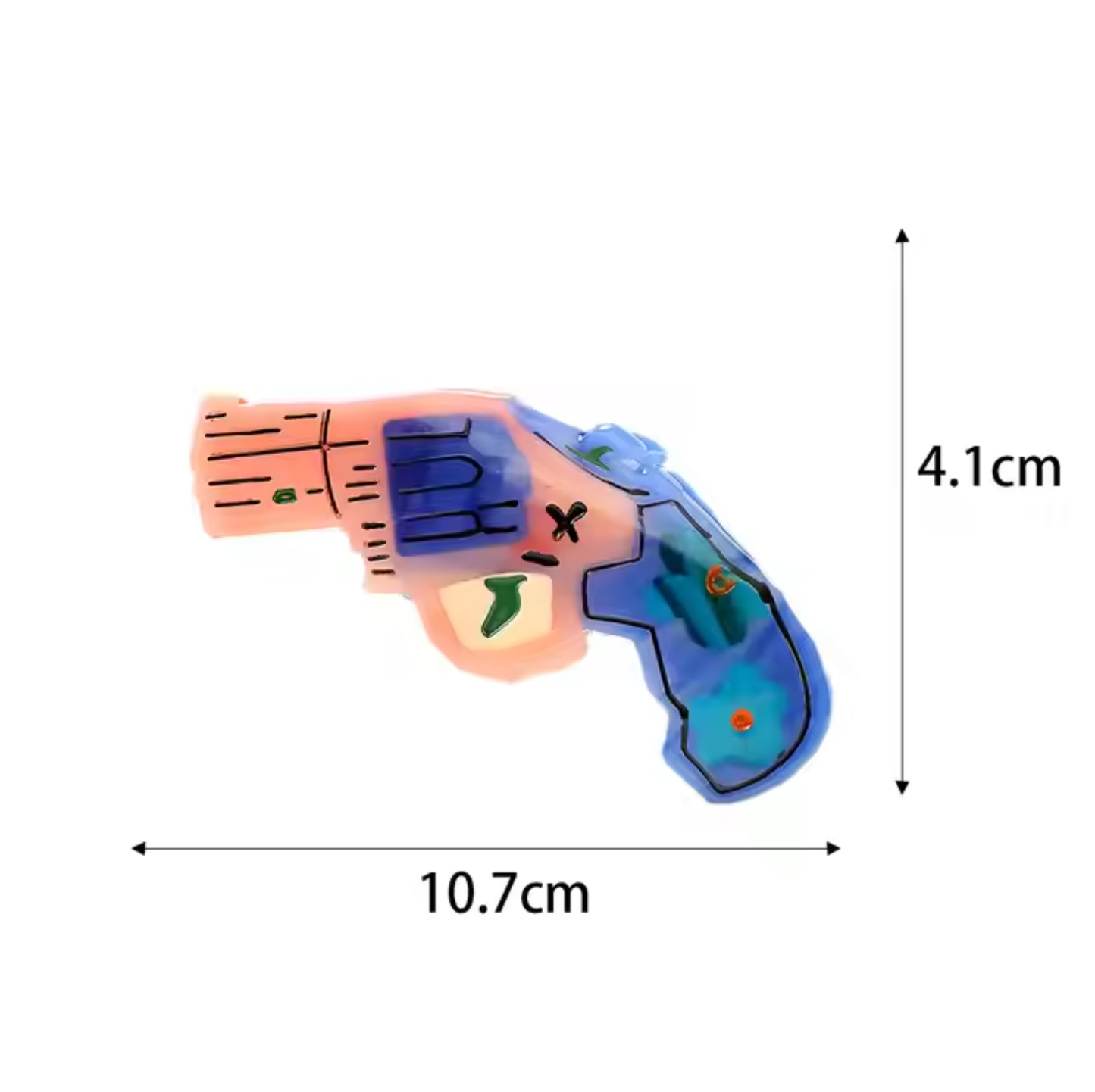 Silah Şeklinde Kemik Asetat Yüksek Kalite Toka