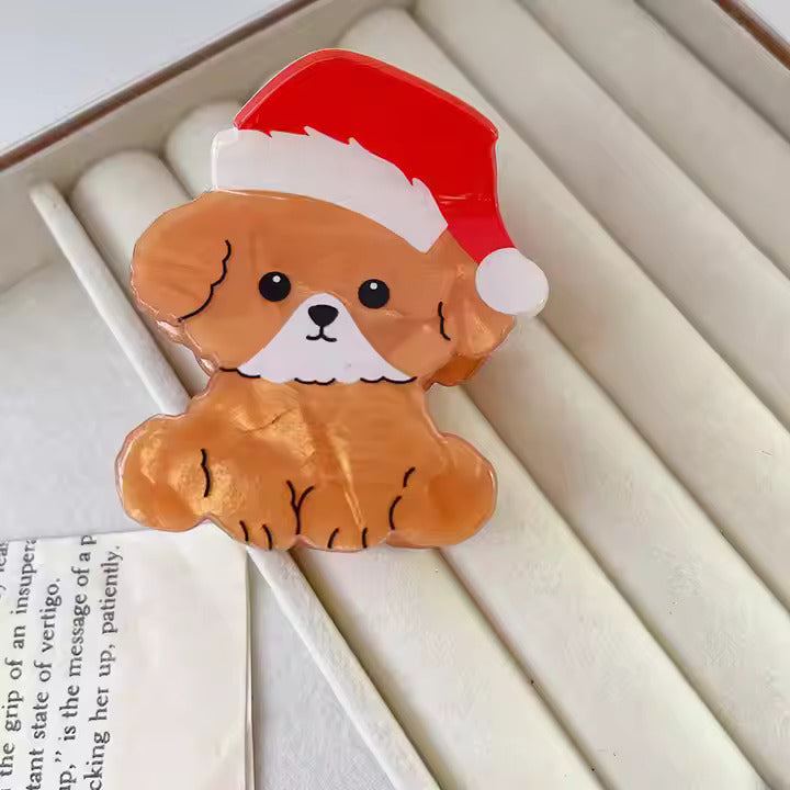 Yılbaşı Hayvanları | Asetat Saç Tokaları🎄