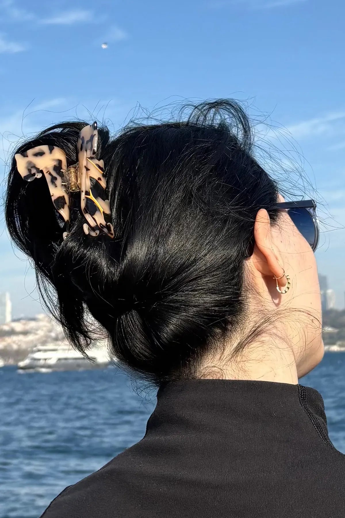 Hayvan Figürlü Mandal Asetat Saç Tokası