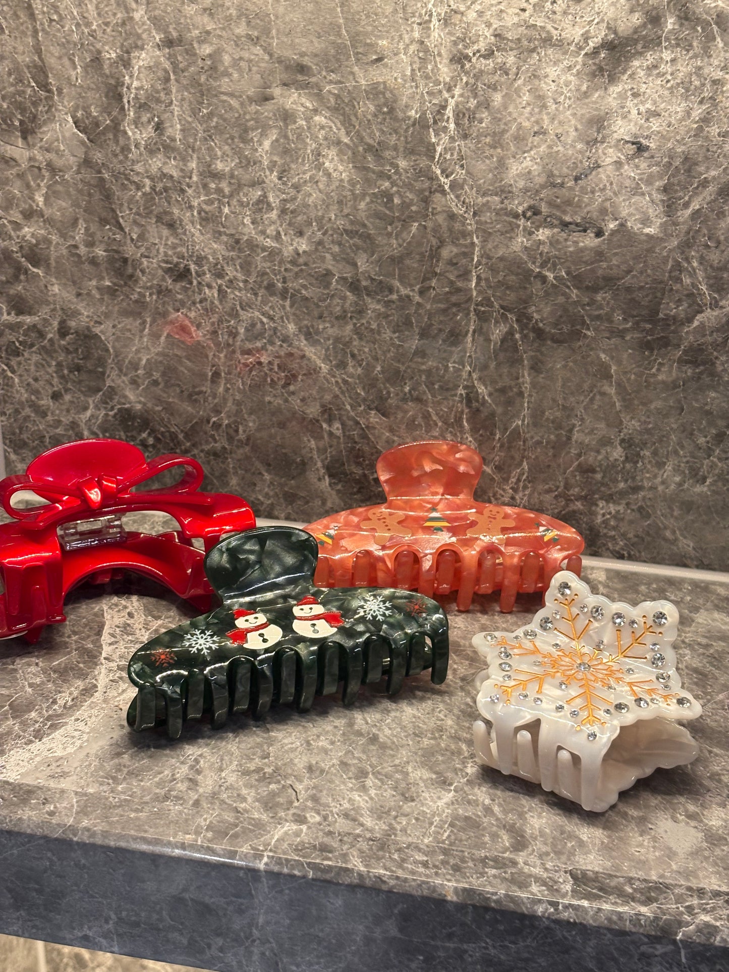 Yılbaşı | Asetat Saç Tokaları🎄