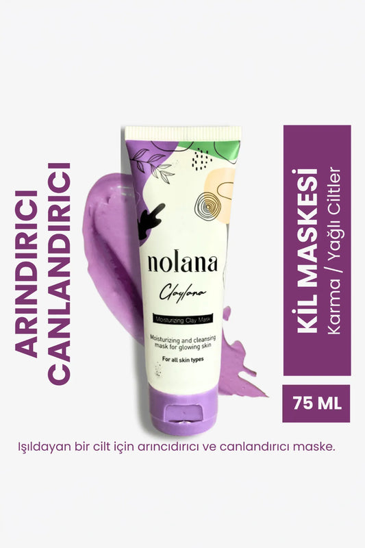 Lilaclay Arındırıcı Kil Maskesi - Gözenek Sıkılaştırıcı Yüz Maskesi