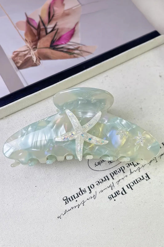 Starfish - Deniz Yıldızı Figürlü Mandal Asetat Saç Tokası
