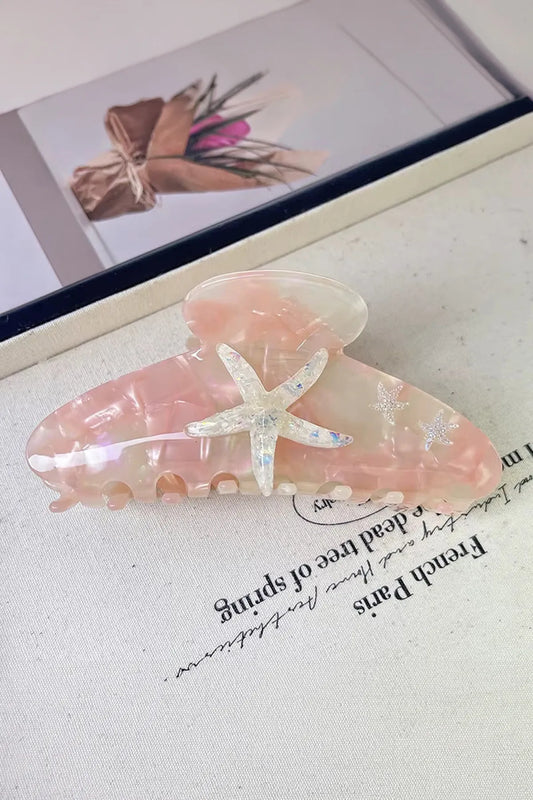Starfish - Deniz Yıldızı Figürlü Mandal Asetat Saç Tokası