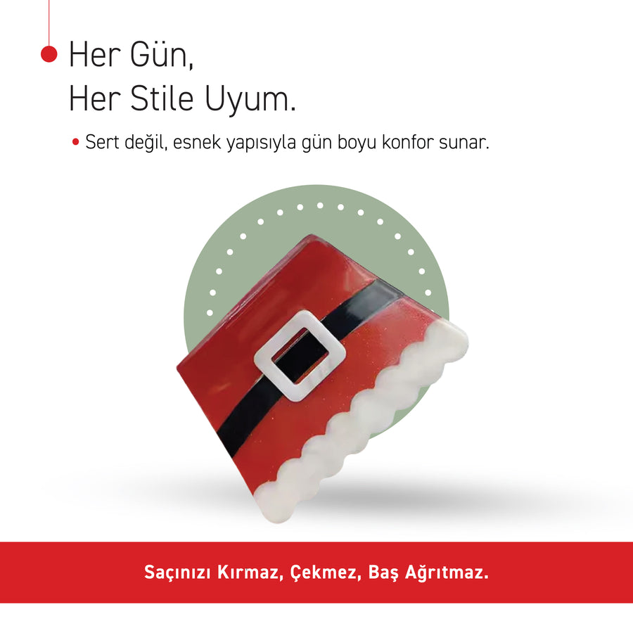 Noel Baba Serisi | Asetat Saç Tokaları🎄