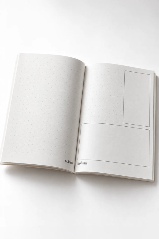 Nolana Noktalı Defter, Taş Desenli Kapaklı